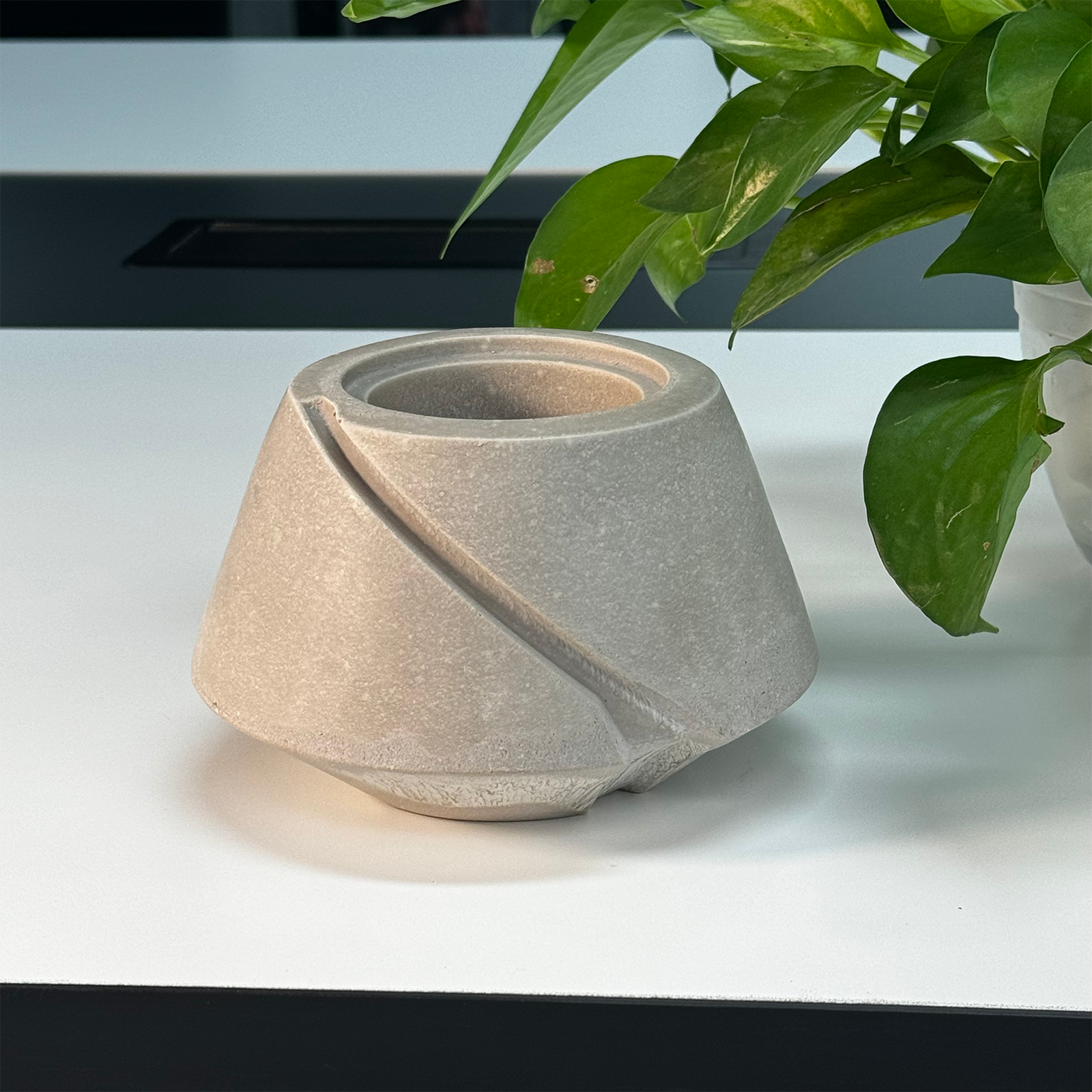 Concrete Tabletop Candle Holder
