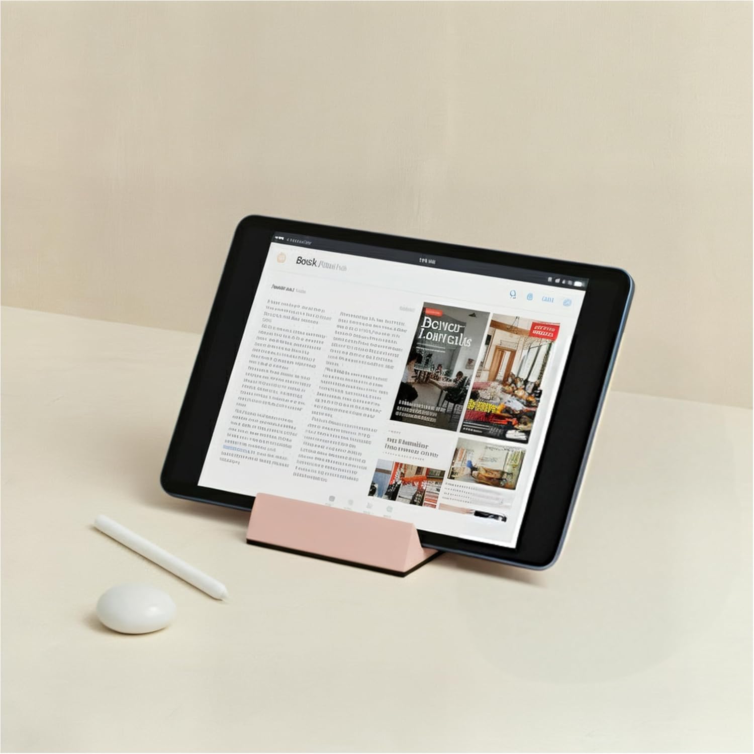 Concrete Phone Stand, Desktop Phone Stand | Multifunctional Stand for iPad/iPhone 17/16/15/14/13/12 | Frame