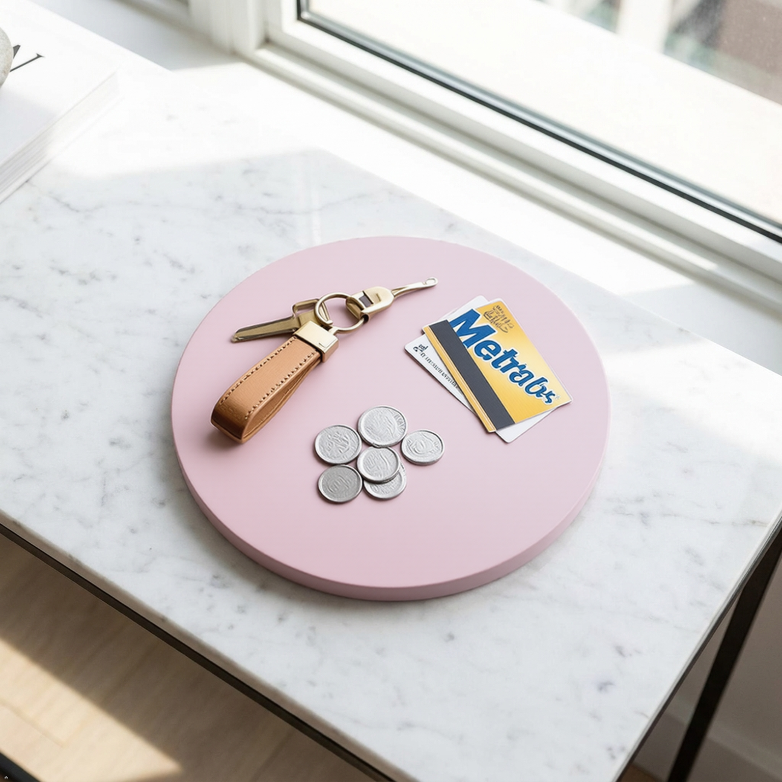Round Concrete Decorative Tray