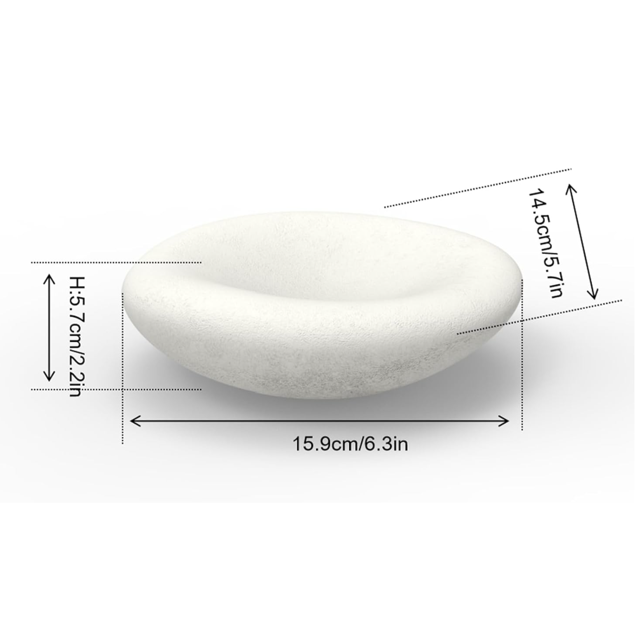 Decorative Concrete Bowl for Home Decor