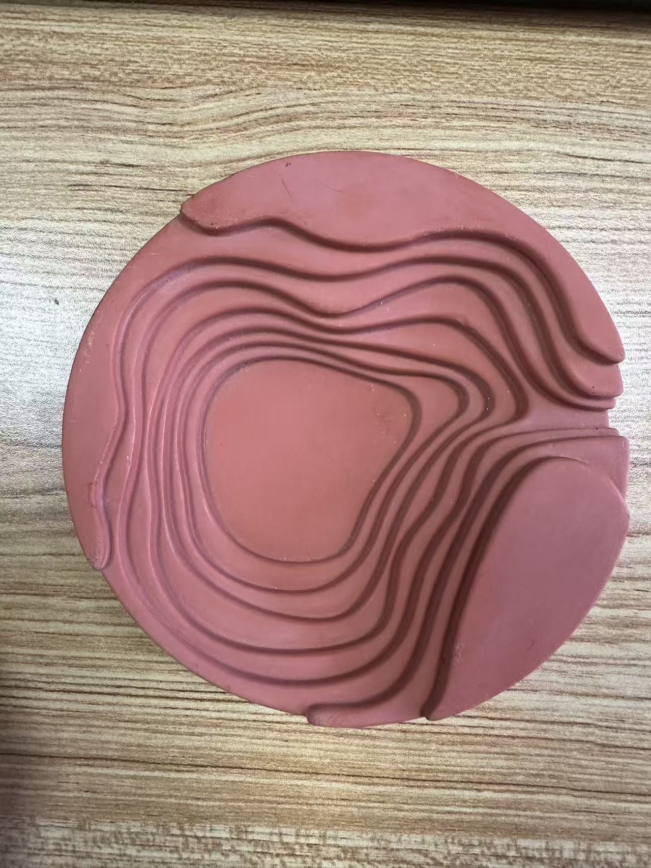 Contour Gradient Round-Traye