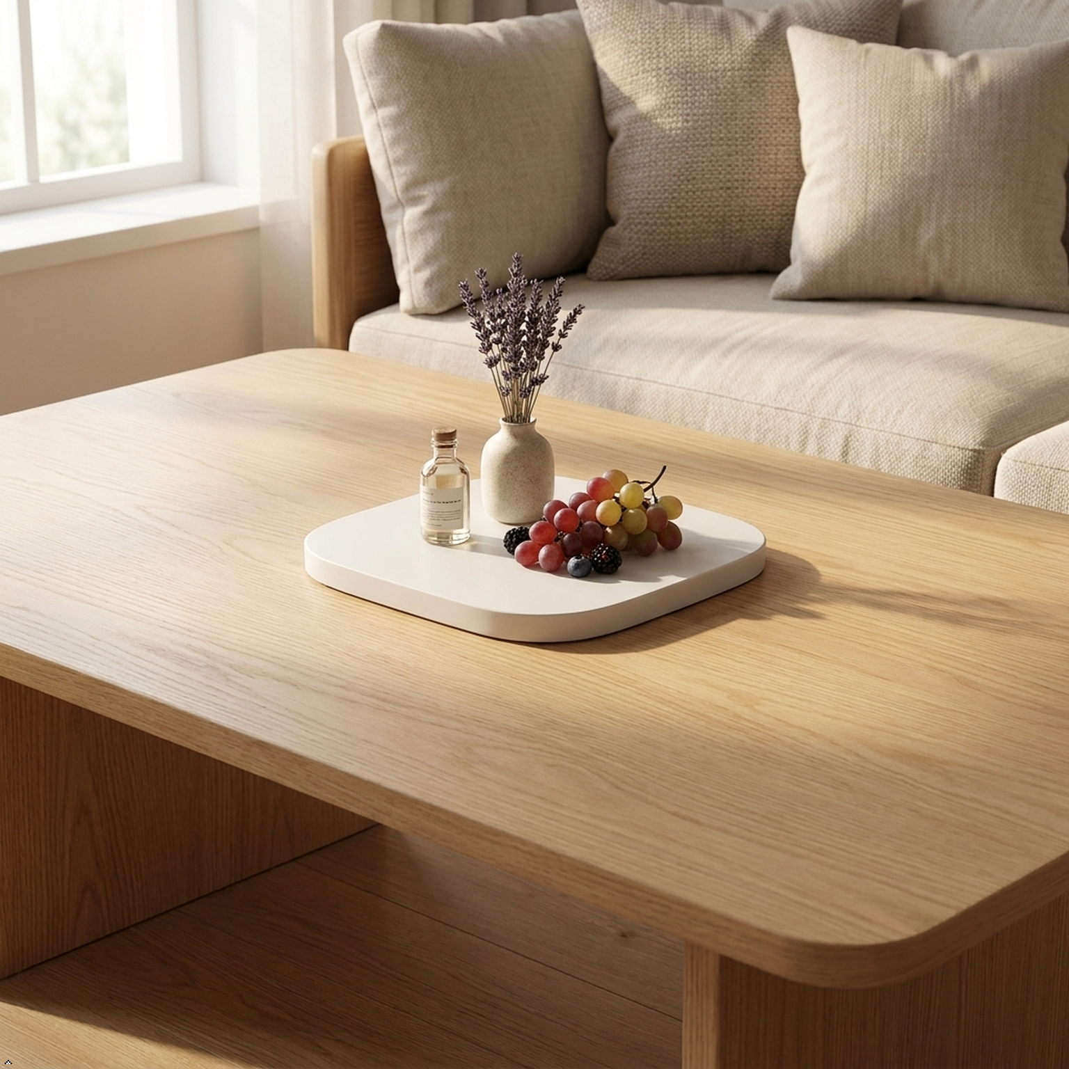 Square Concrete Decorative Tray