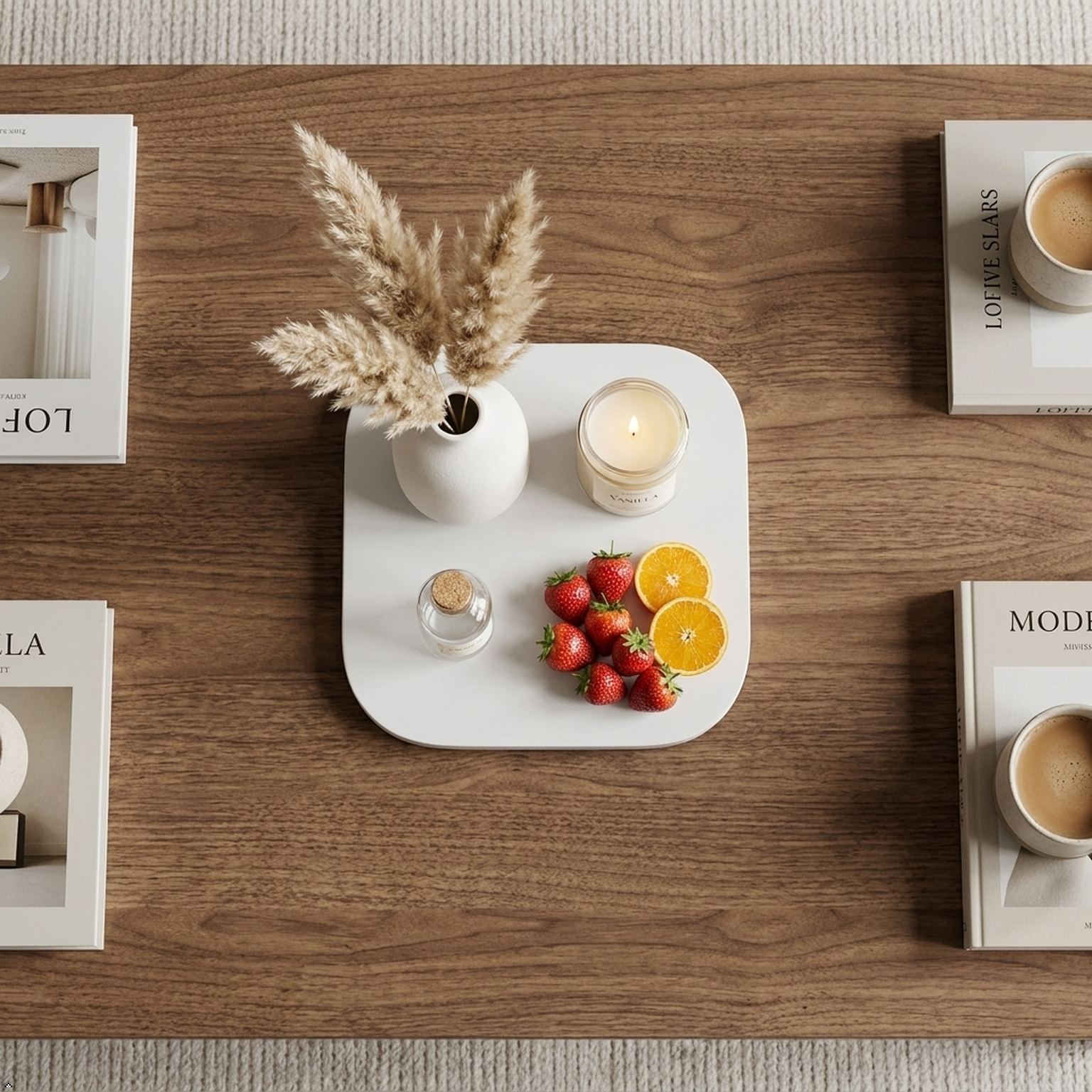 Square Concrete Decorative Tray