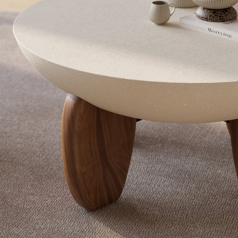 Lovely And Cozy Concrete Round Table