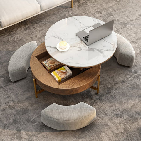 Lovely And Cozy Concrete Round Table