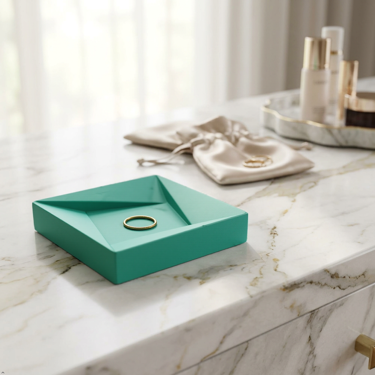 Square Tangram Style Tray