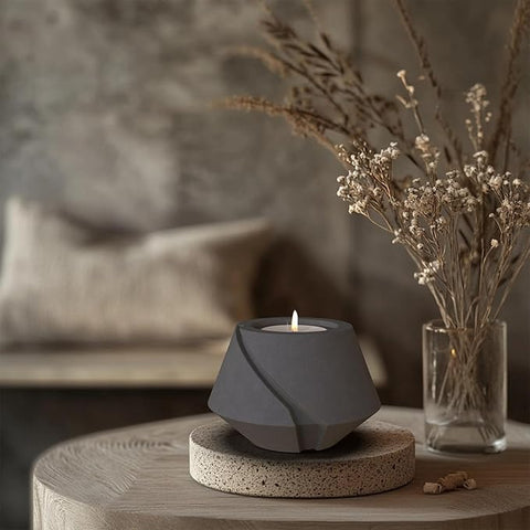 Concrete Tabletop Candle Holder
