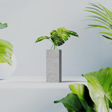 Gray Concrete Vase | Tall Modern Floor Vase for Living Room Decor | Frame