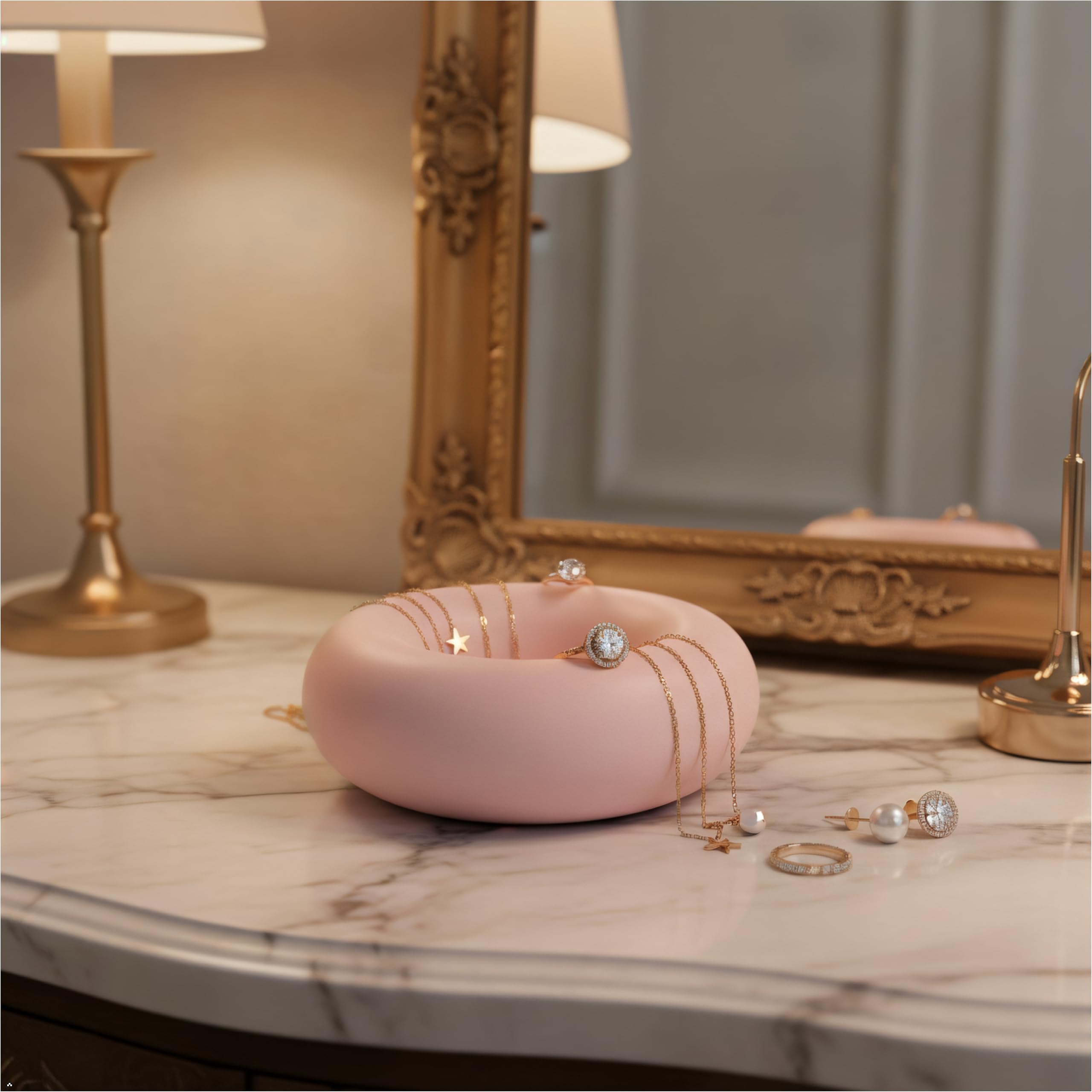 Pink Concrete Decorative Bowl