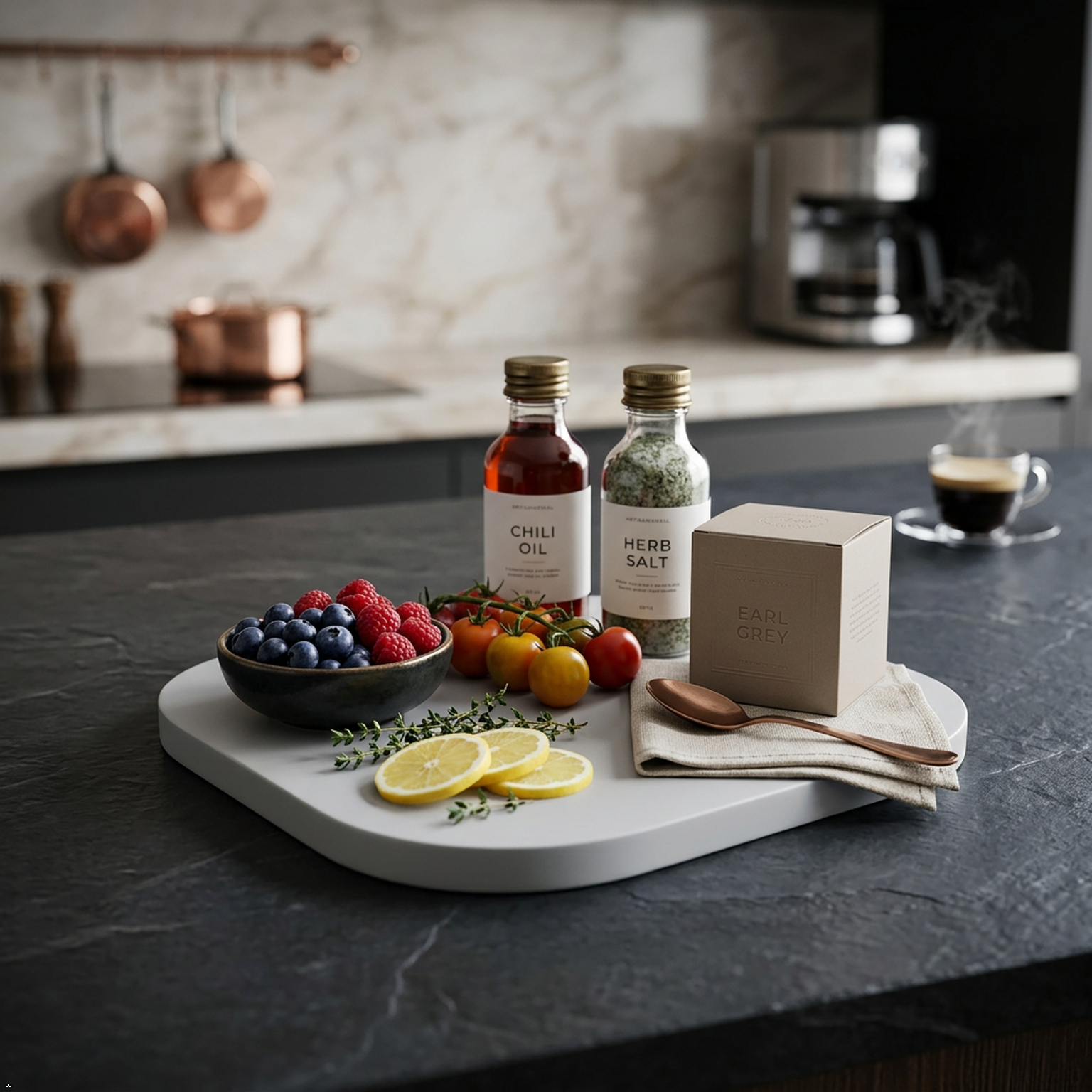 Square Concrete Decorative Tray