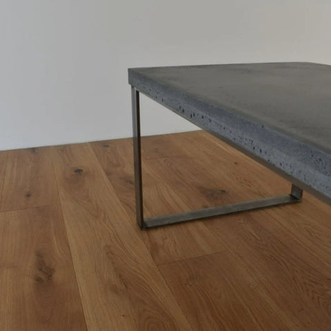 Minimalist Concrete Metal Table