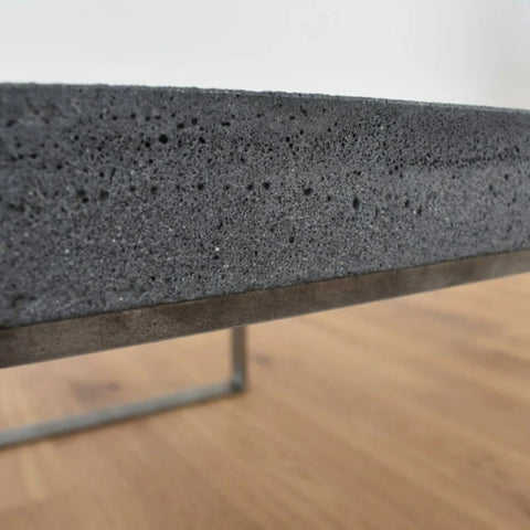 Minimalist Concrete Metal Table