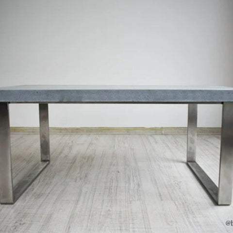 Minimalist Concrete Metal Table
