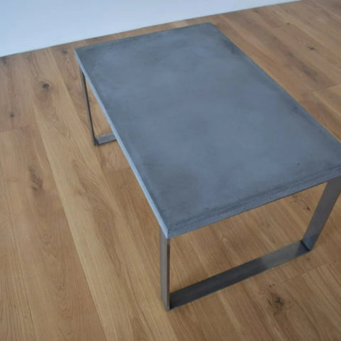 Minimalist Concrete Metal Table