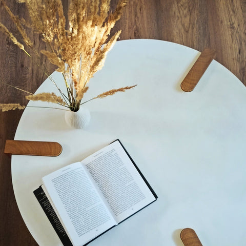 White Elegant Round Table